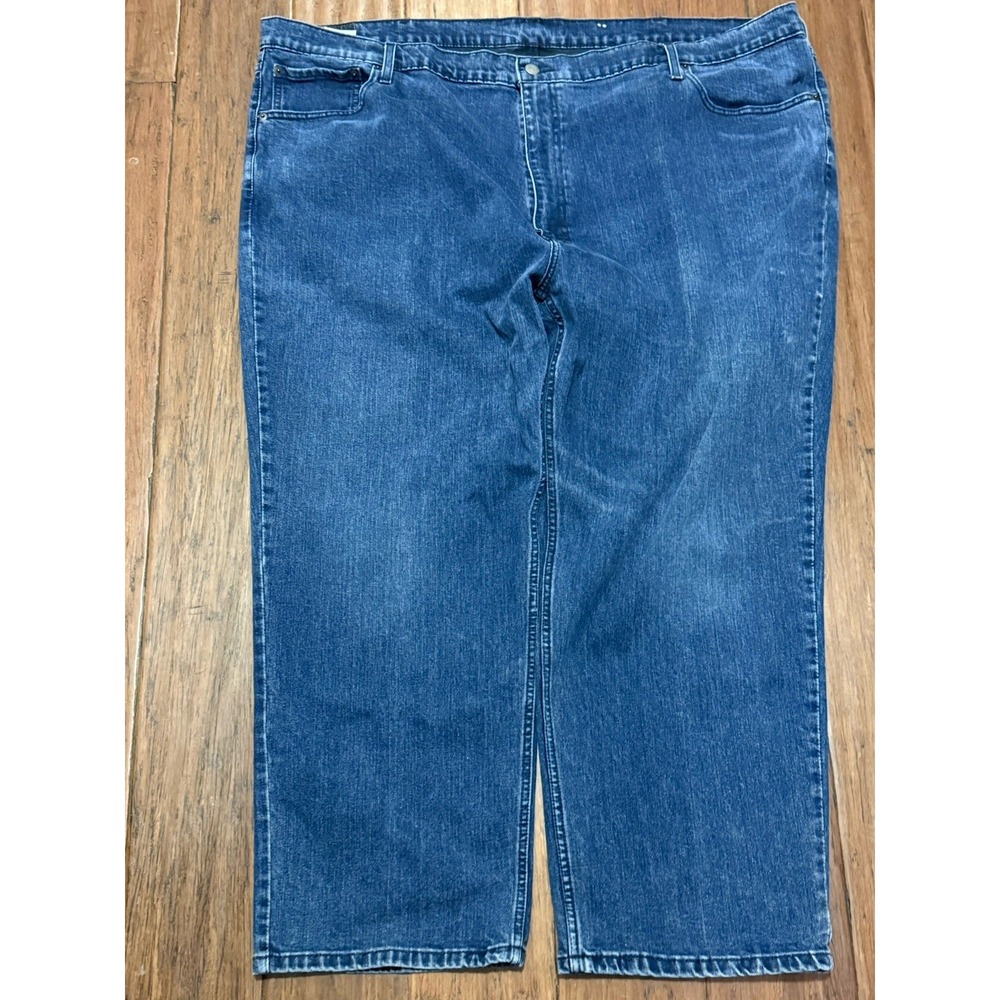 Levi's 559 Relaxed Straight Jeans Men's 54x30 Dark Wash Stretch Denim Big Tall
